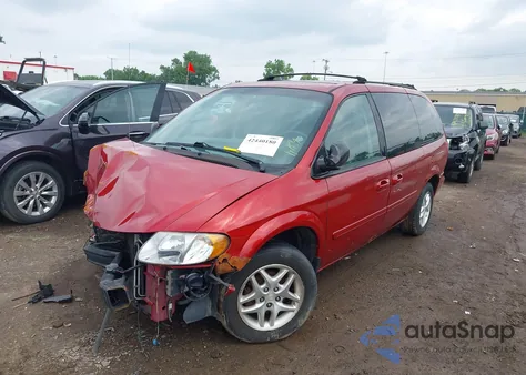 2007 Dodge Grand Caravan Sxt из США, поврежденный, VIN 2D4GP44L87R261434